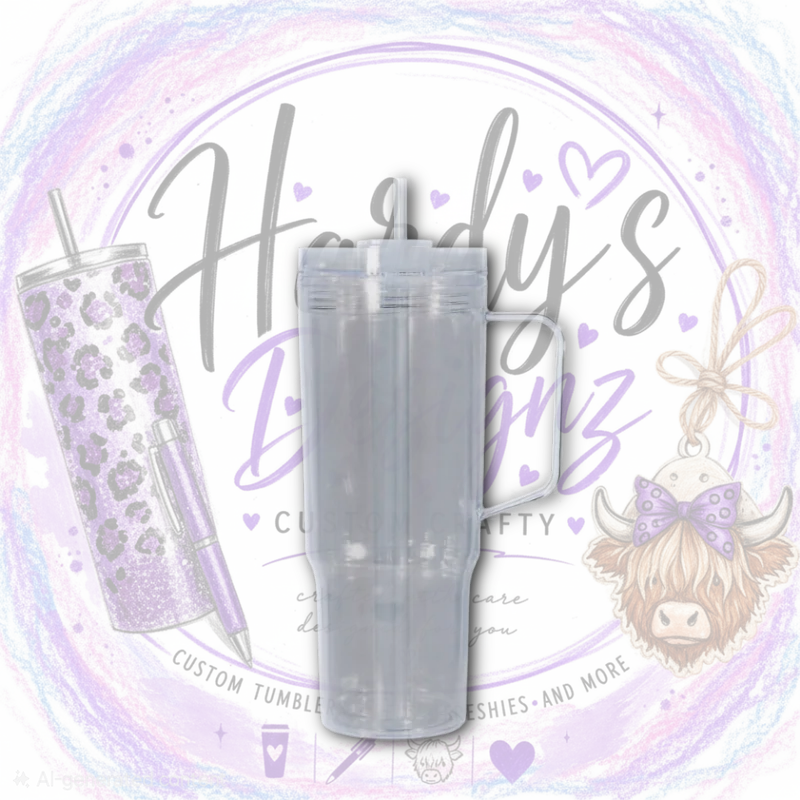 40oz Acrylic Tumbler with Handle